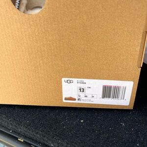 UGG Tan Suede Slippers with Shearling Lining